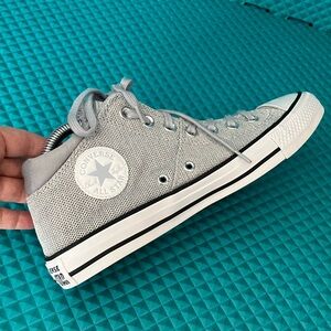 CONVERSE Chuck Taylor All Star Women High Street High Silver Sneakers | 9